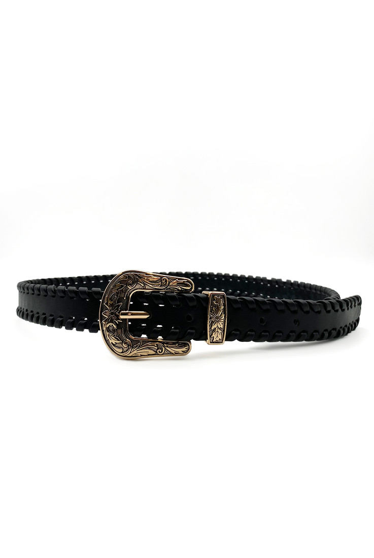 Woven Western Buckle Belt