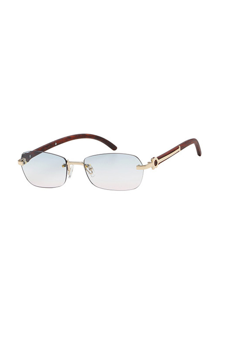 Rimless Rectangular Sunglasses 