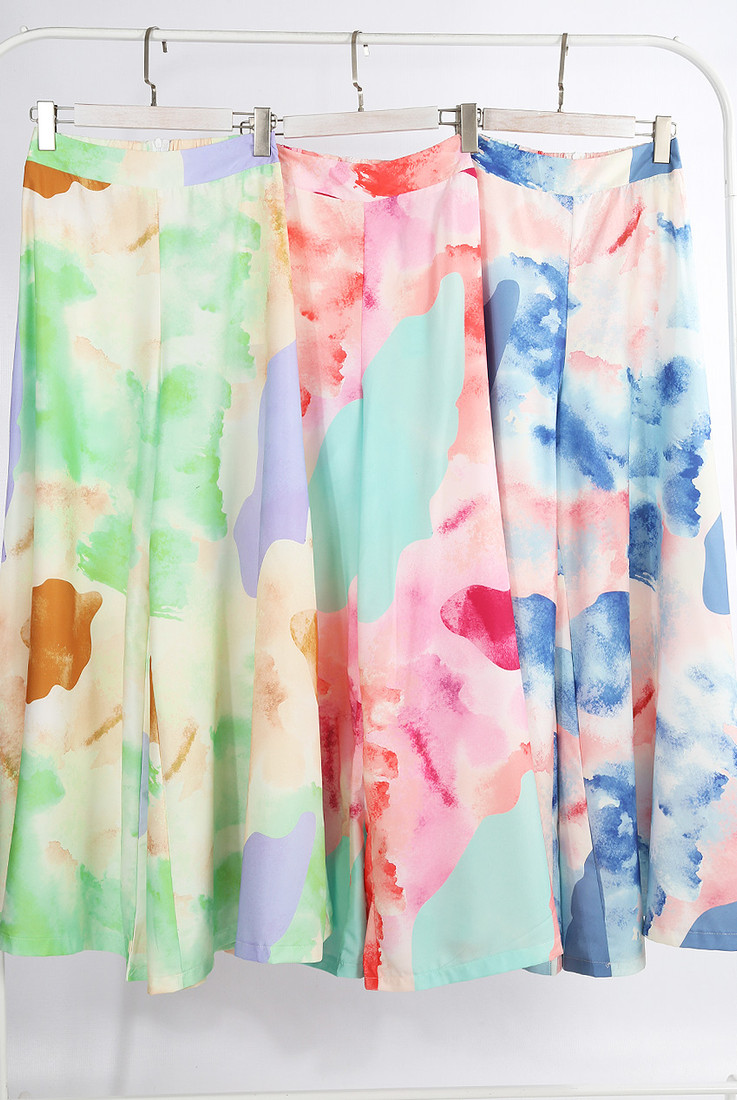 Tie Dye Print Palazzo Pants