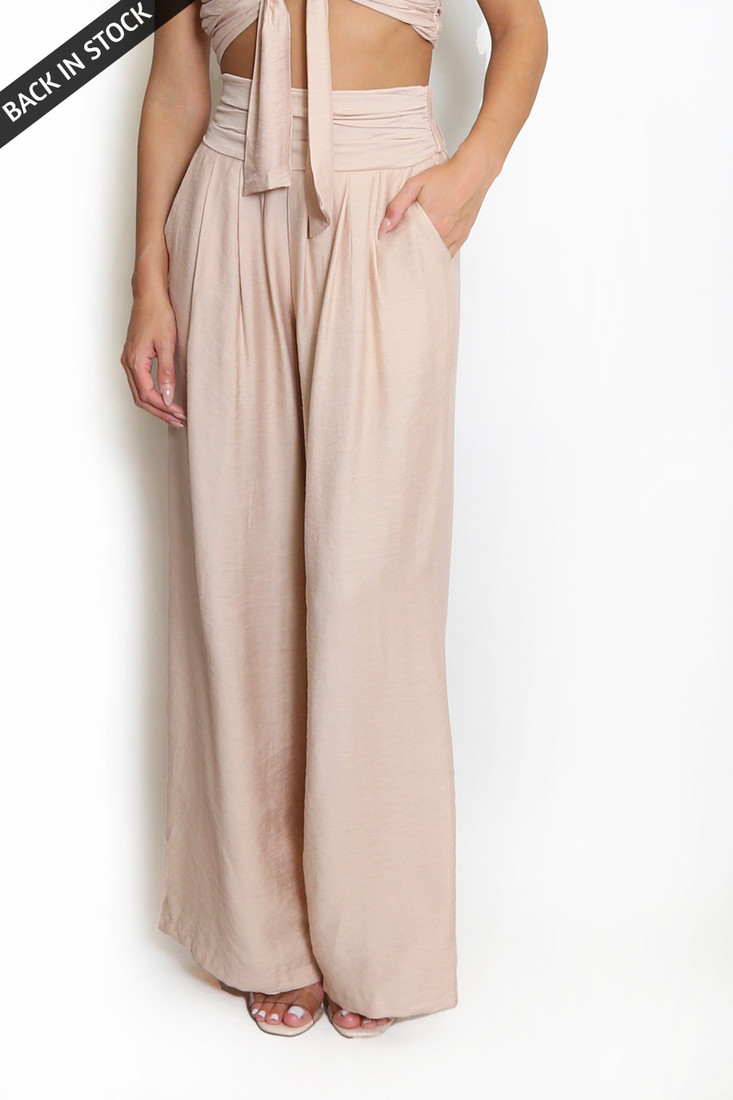 High Waist Wide Leg Trouser