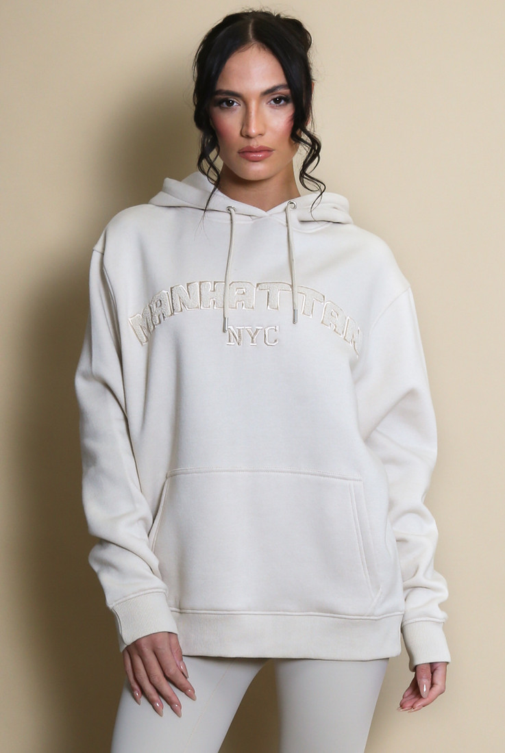 Manhattan slogan Hooded Sweatshirt