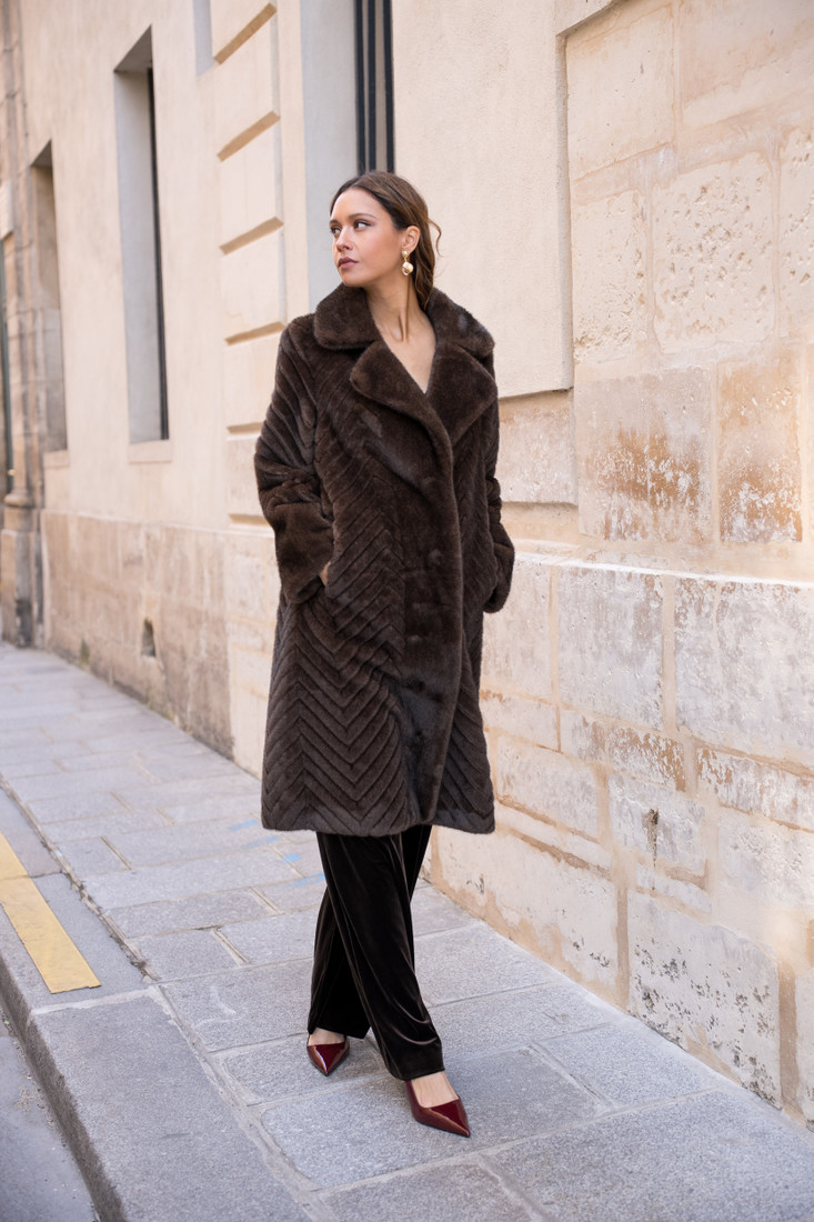 Luxe Faux Fur Long Jacket