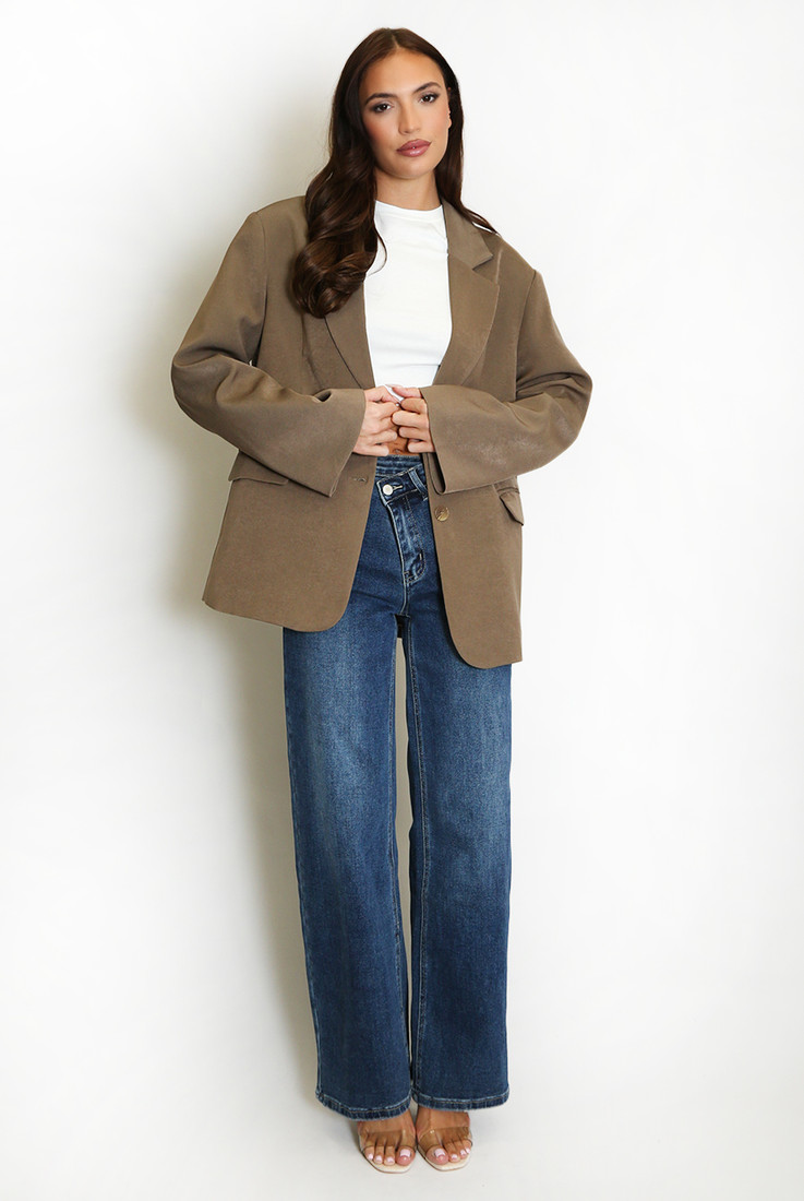 Oversized Double Button Blazer