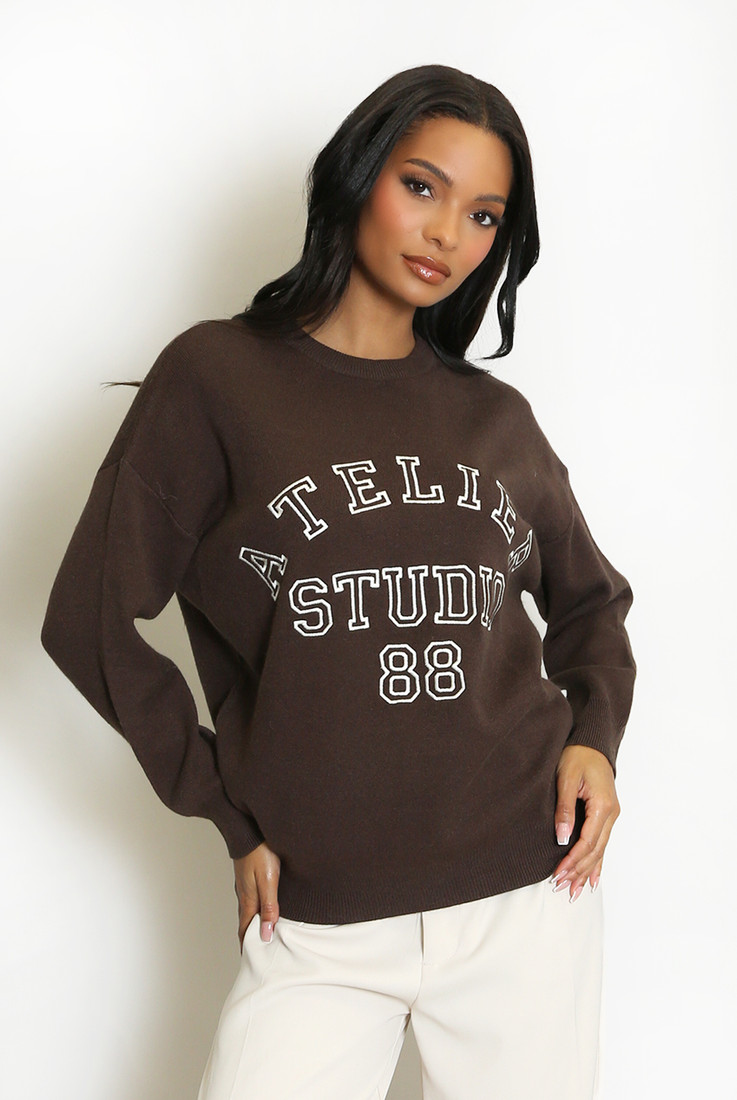 Atelier Slogan Wool Jumper