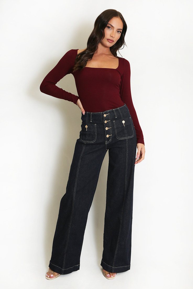 Visible Seam Dad Fit Sailor Jeans