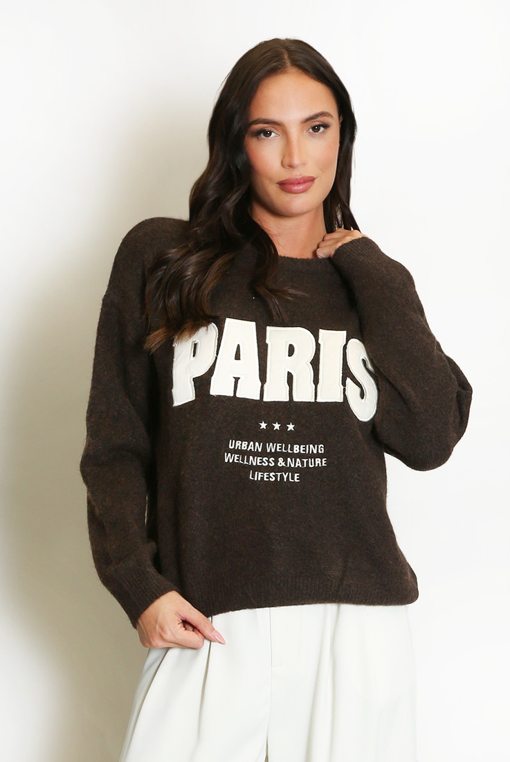 Wellness Slogan Wool Jumper Wellness Slogan Wool Jumper