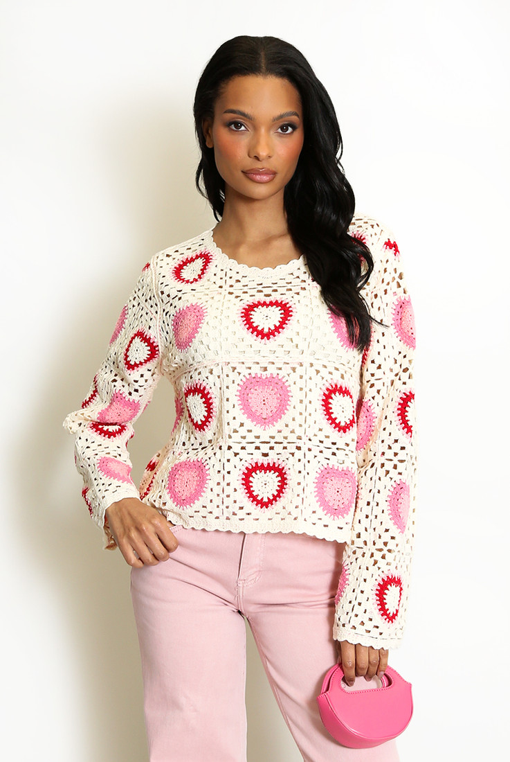 Heart Crochet Jumper