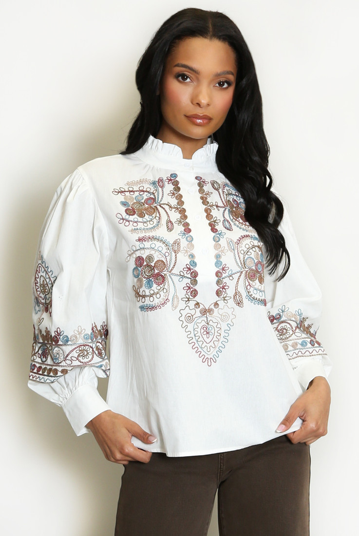 Ethnic Embroidered Blouse