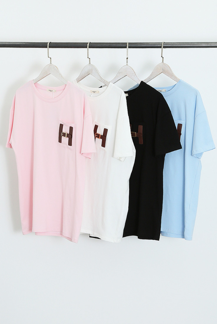 H Motif Short Sleeves TShirt
