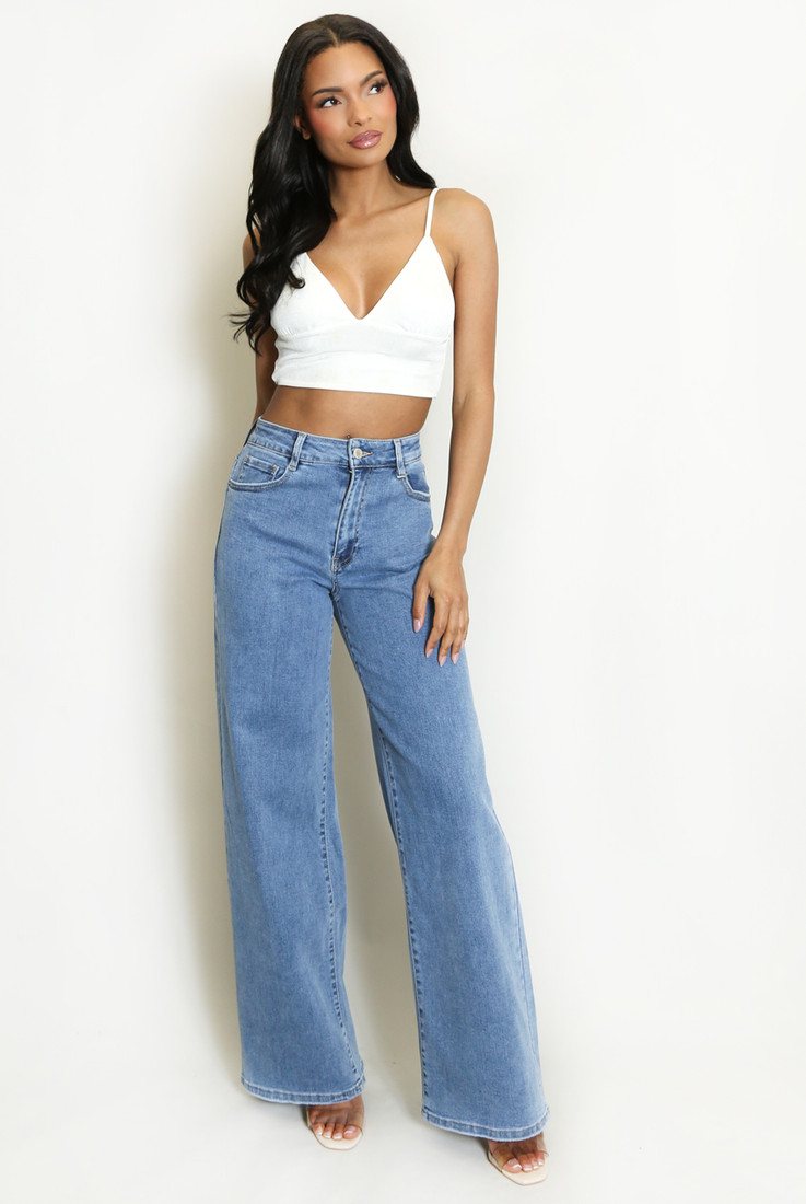 Diamante Angel Wings Denim Jeans