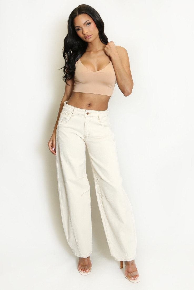 Mid Rise Balloon Fit Jeans