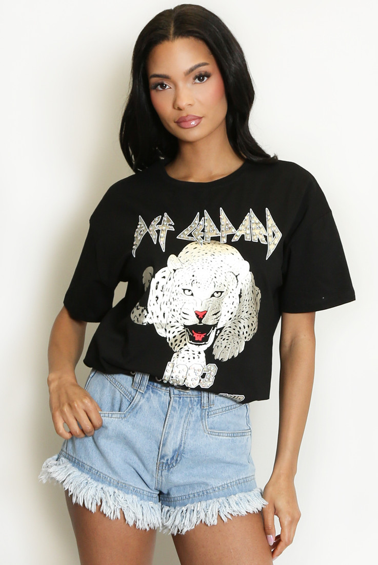 Leopard Motif T-Shirt