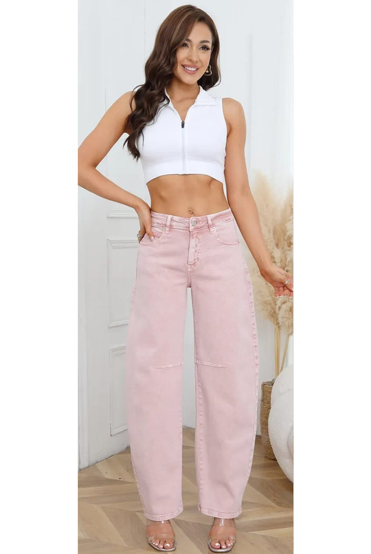 Mid Rise Balloon Fit Denim Jeans