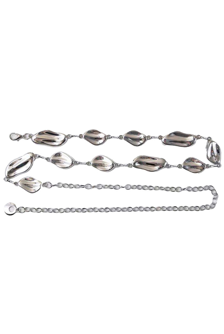 Curved Metal Chain Belt