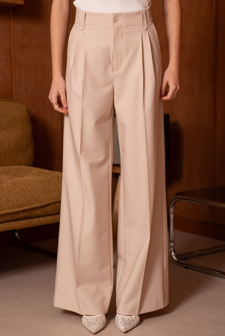 Tailored Wide Leg Trouser