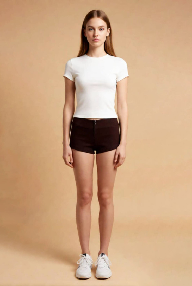 Front Zip Up Summer Shorts