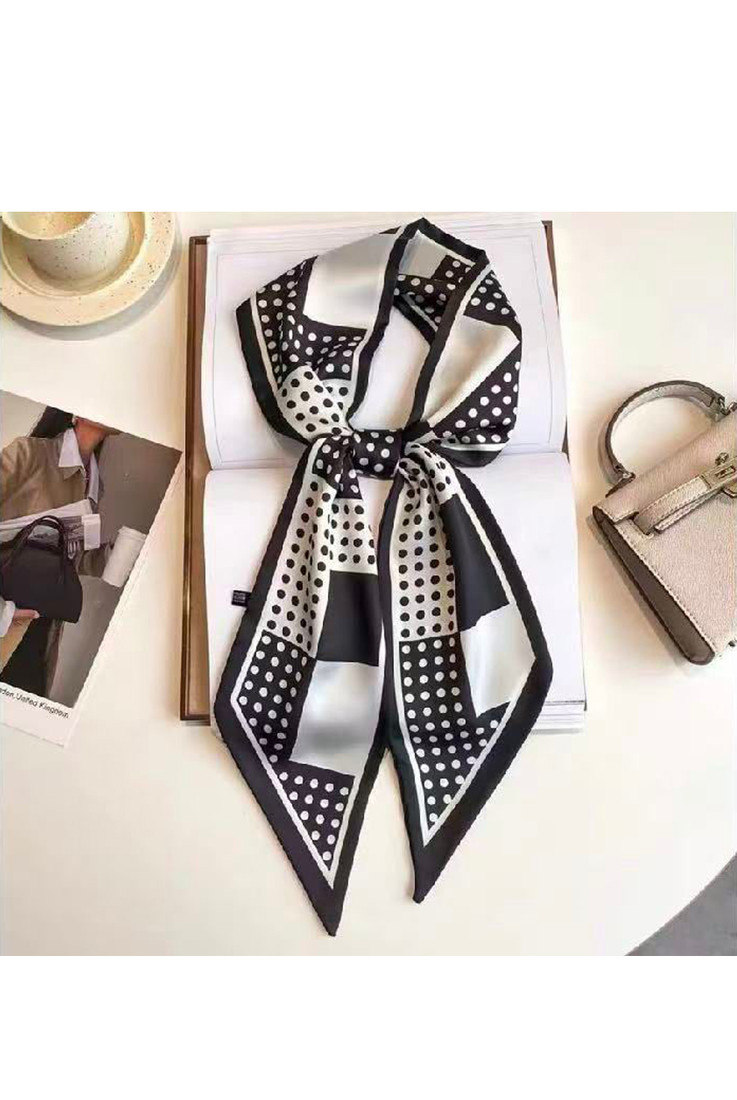 Monochrome Printed Neckerchief 