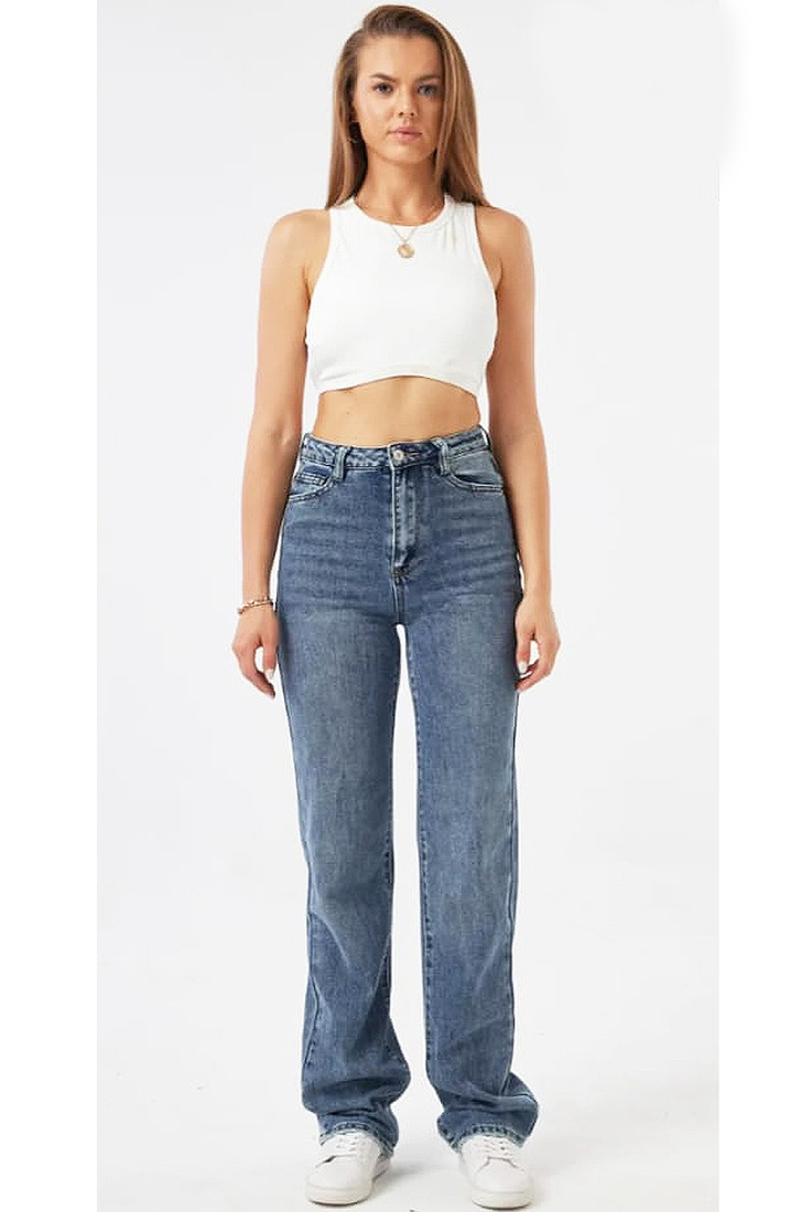 Extra Long Straight Fit Denim Jeans