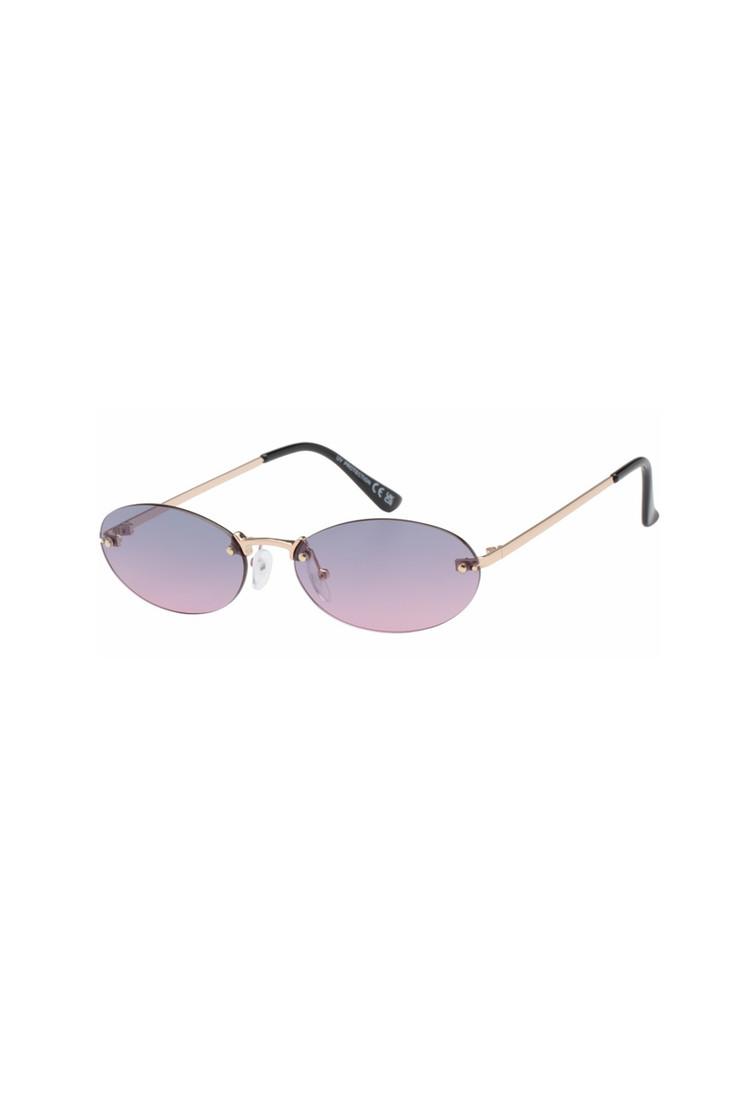 Rimless Oval Sunglasses