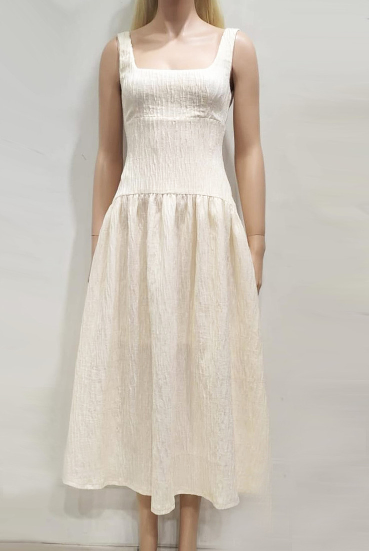 Deep Back Skater Dress