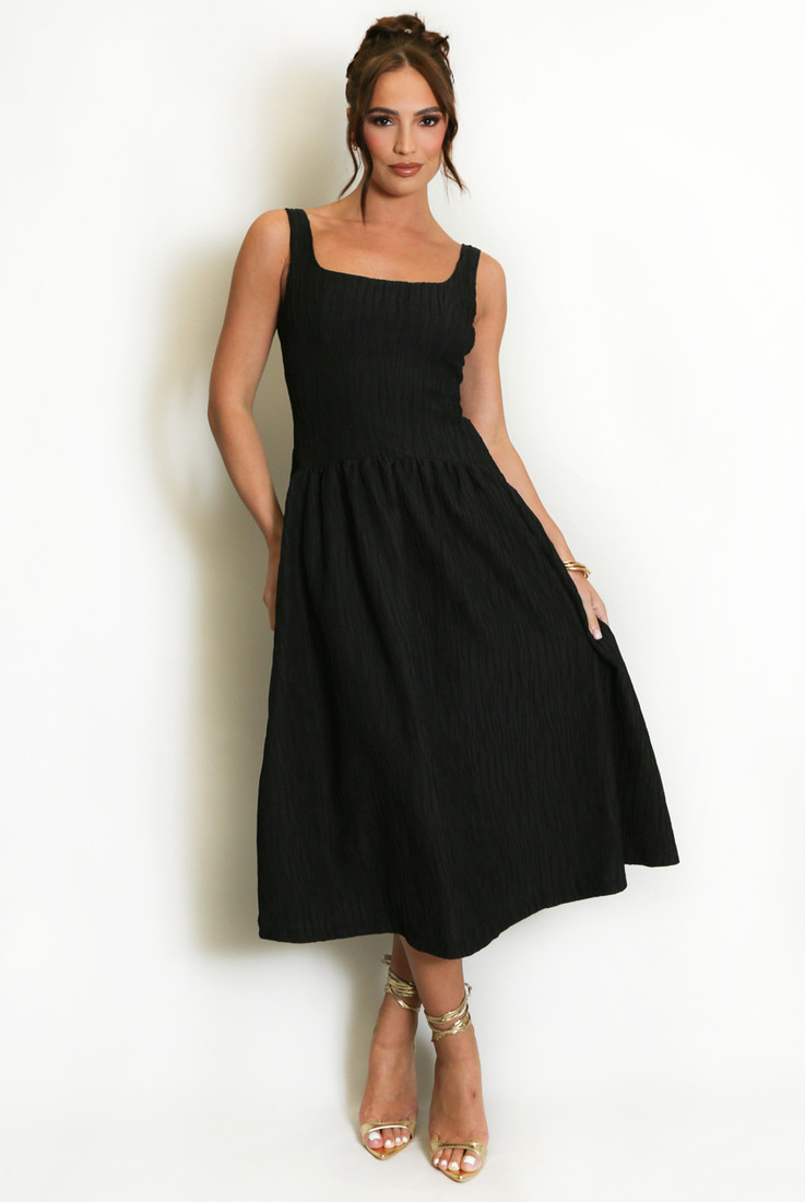 Deep Back Skater Dress