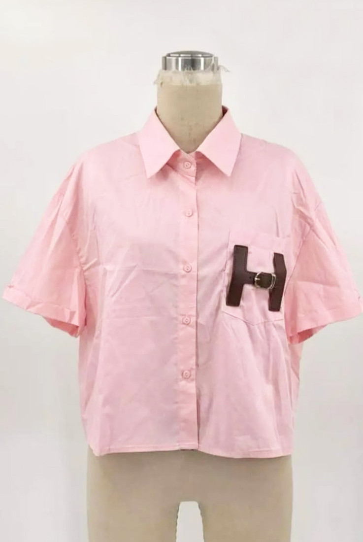 H Motif Half Sleeves Shirt