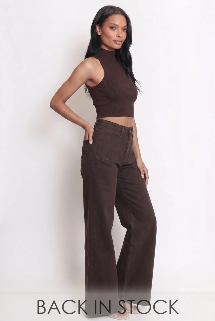 Denim High Waist Flare Jeans