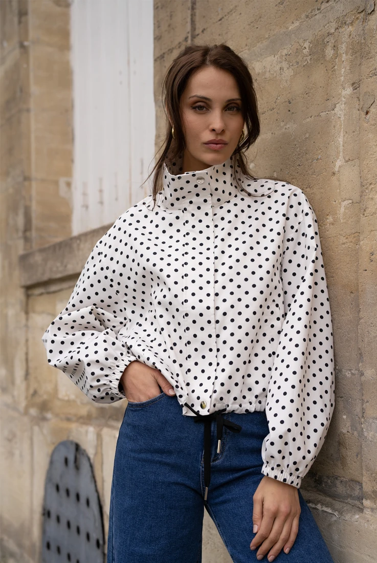 Tailored Polka Dot Jacket 