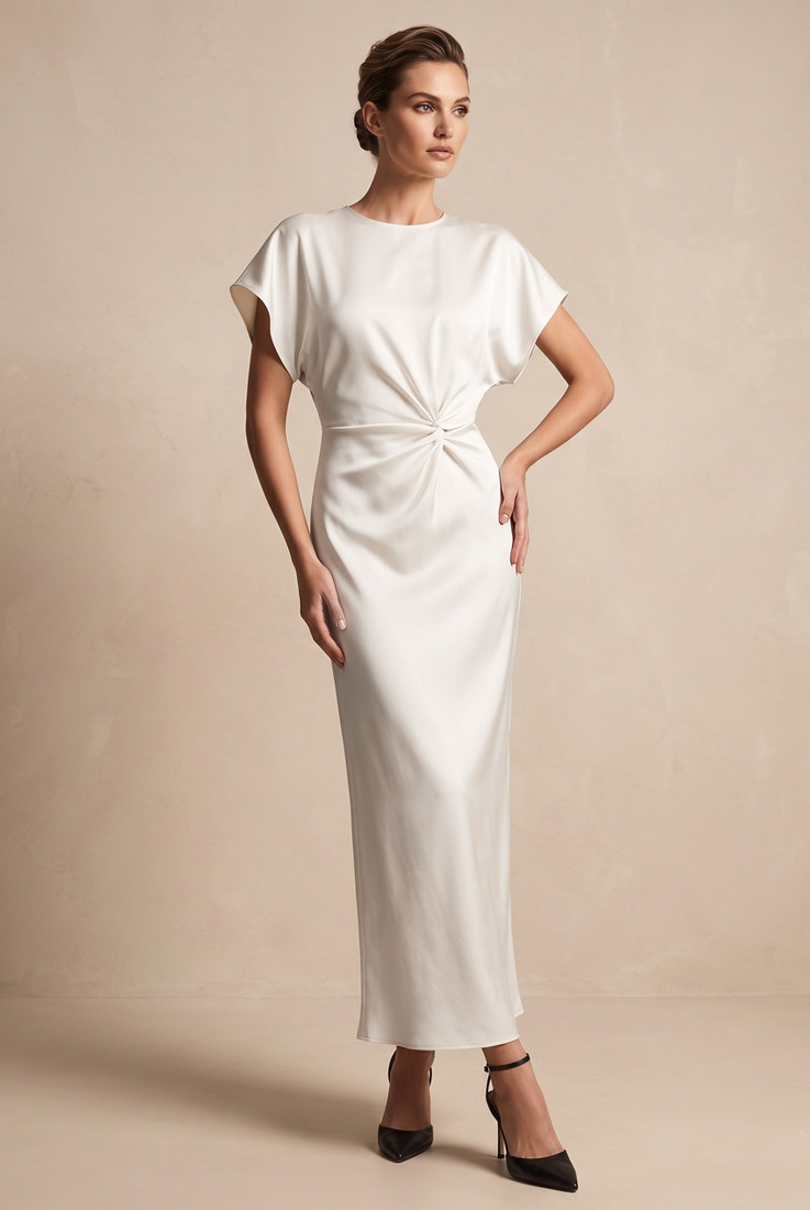 Twist Front Maxi Dress