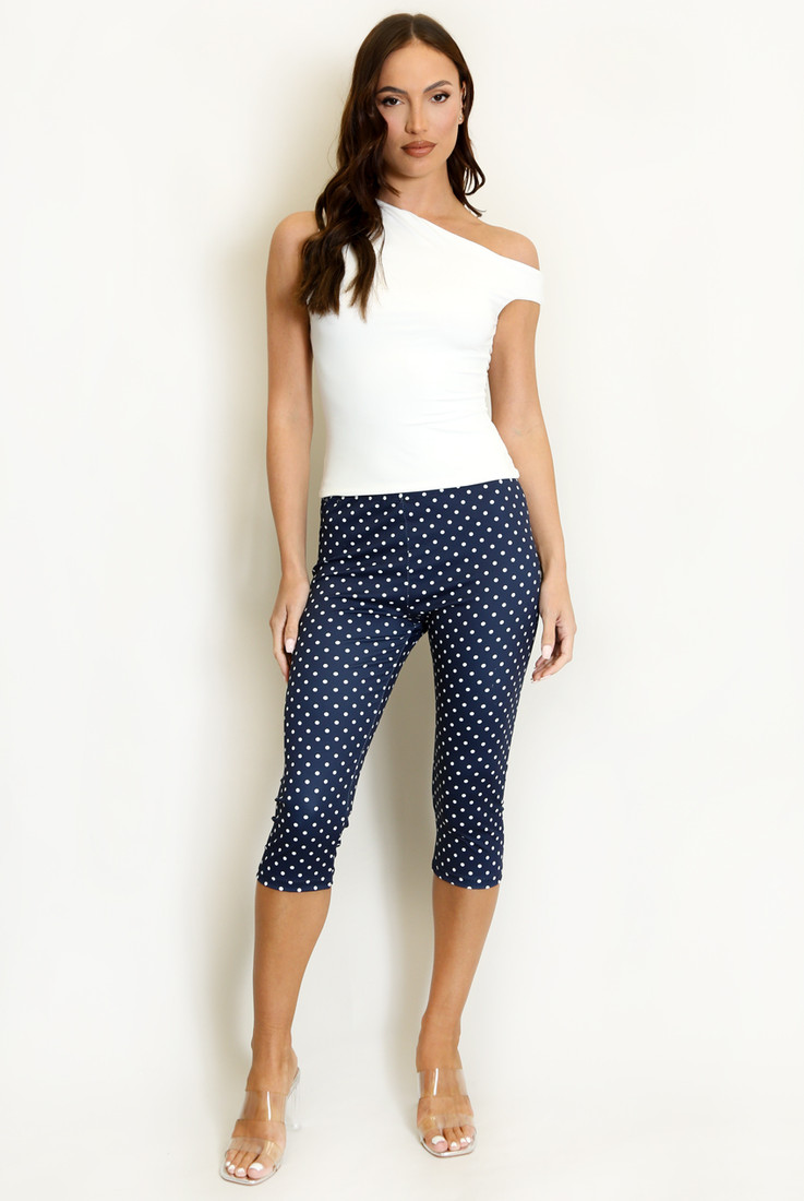 Polka Dot Capri Leggings