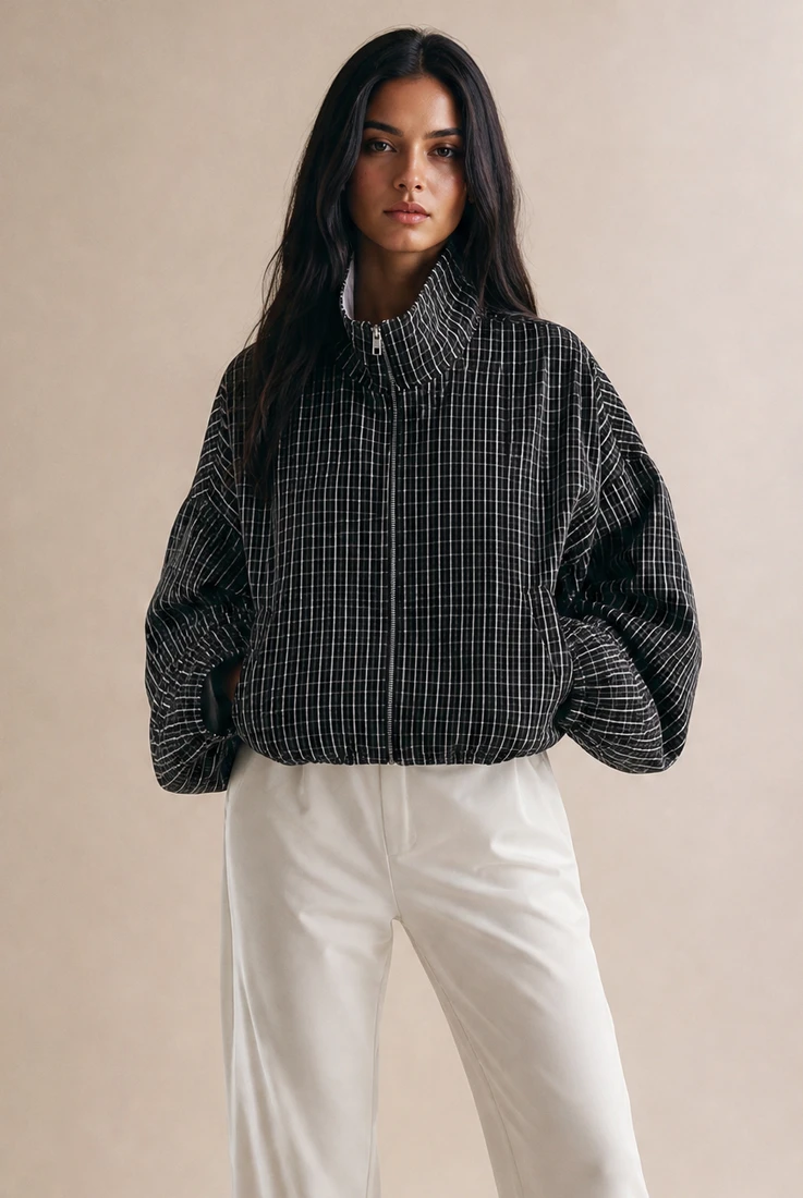 Check Lightweight Jacket