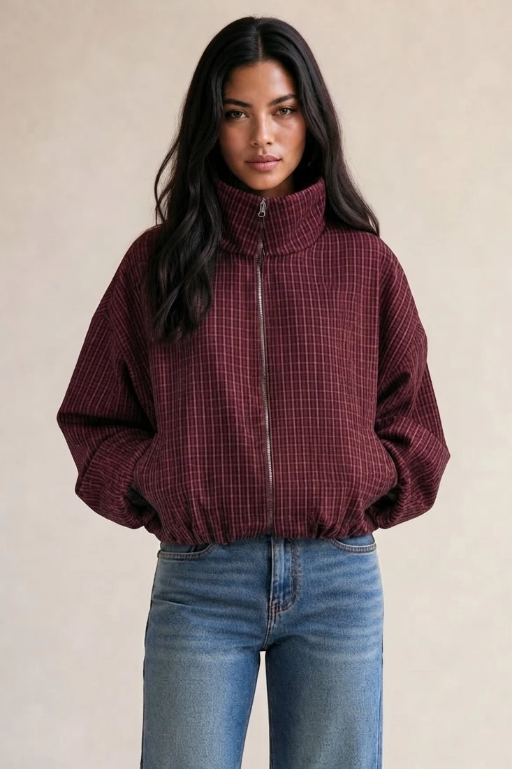 Check Lightweight Jacket