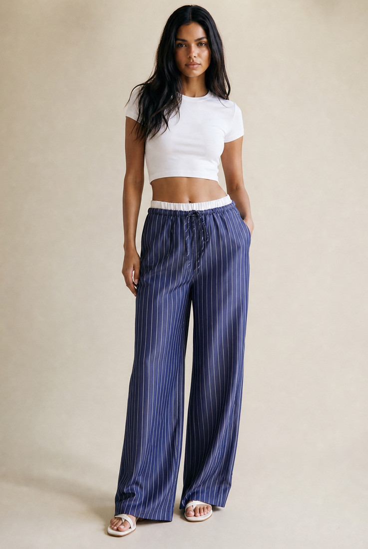 Casual Striped Trouser