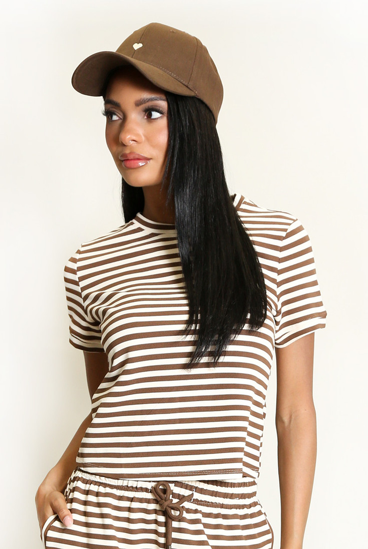 Stripes Crew Neck Top