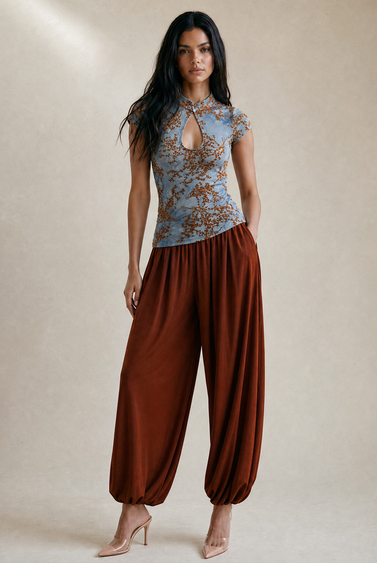 Sheer Mandarin Top