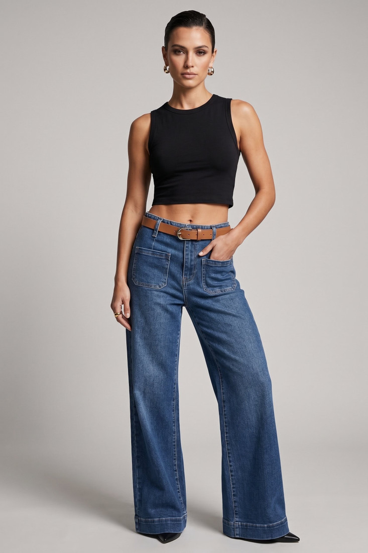 Super Stretch Washed Sailor Jeans
