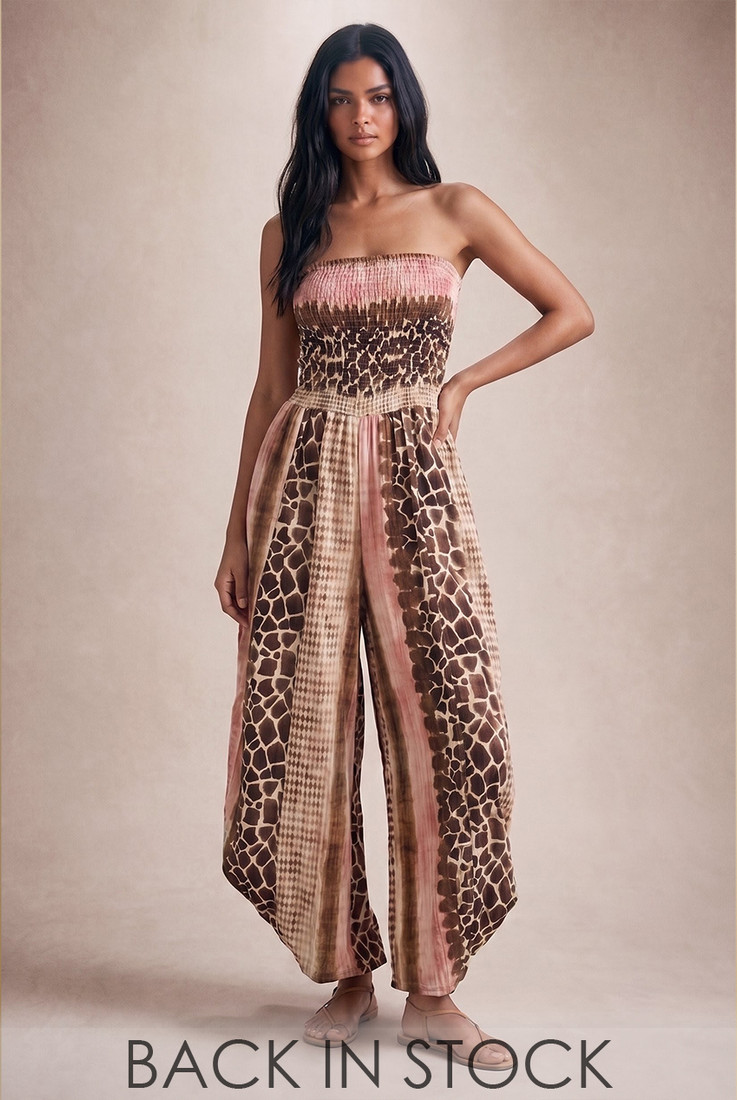 Reptile Bandeau Balloon Jumpsuit