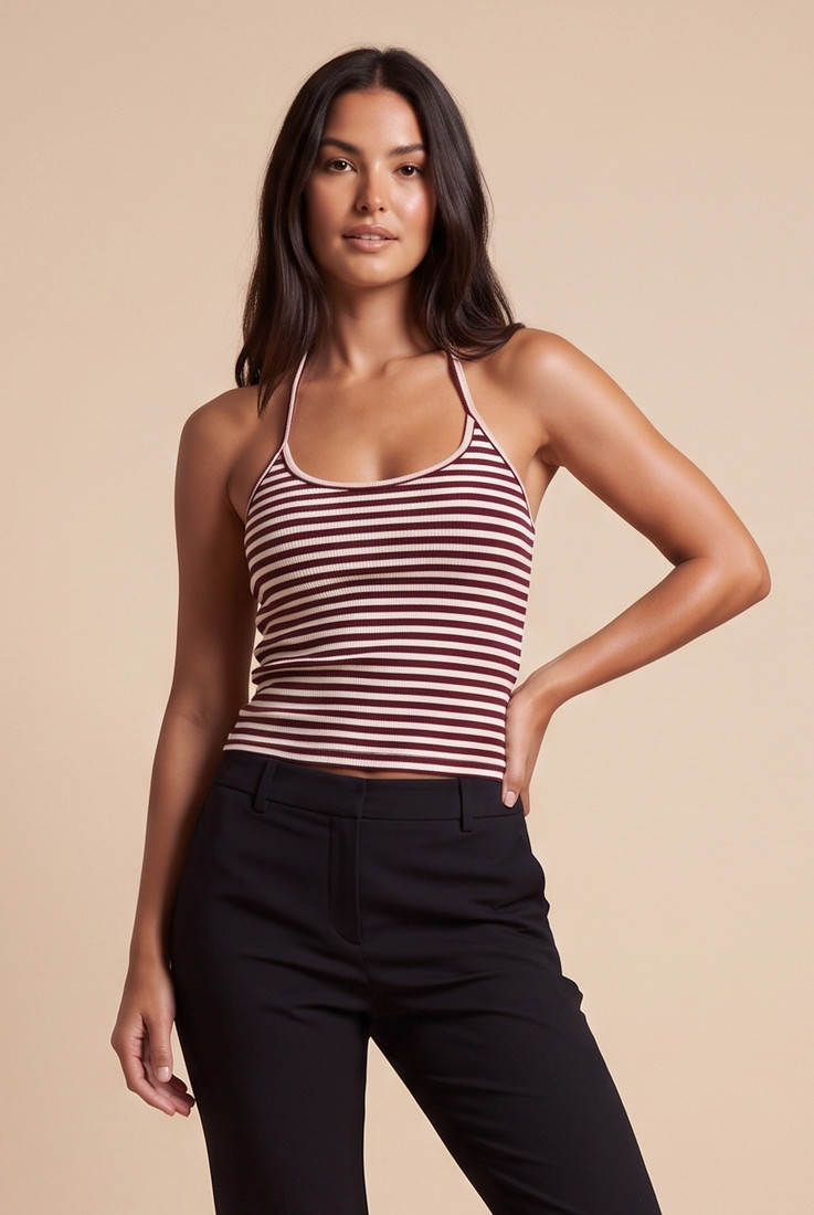 Halter Stripes Cami