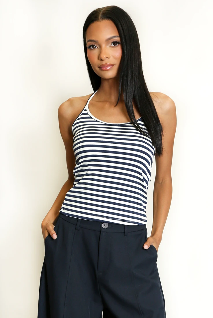 Halter Stripes Cami