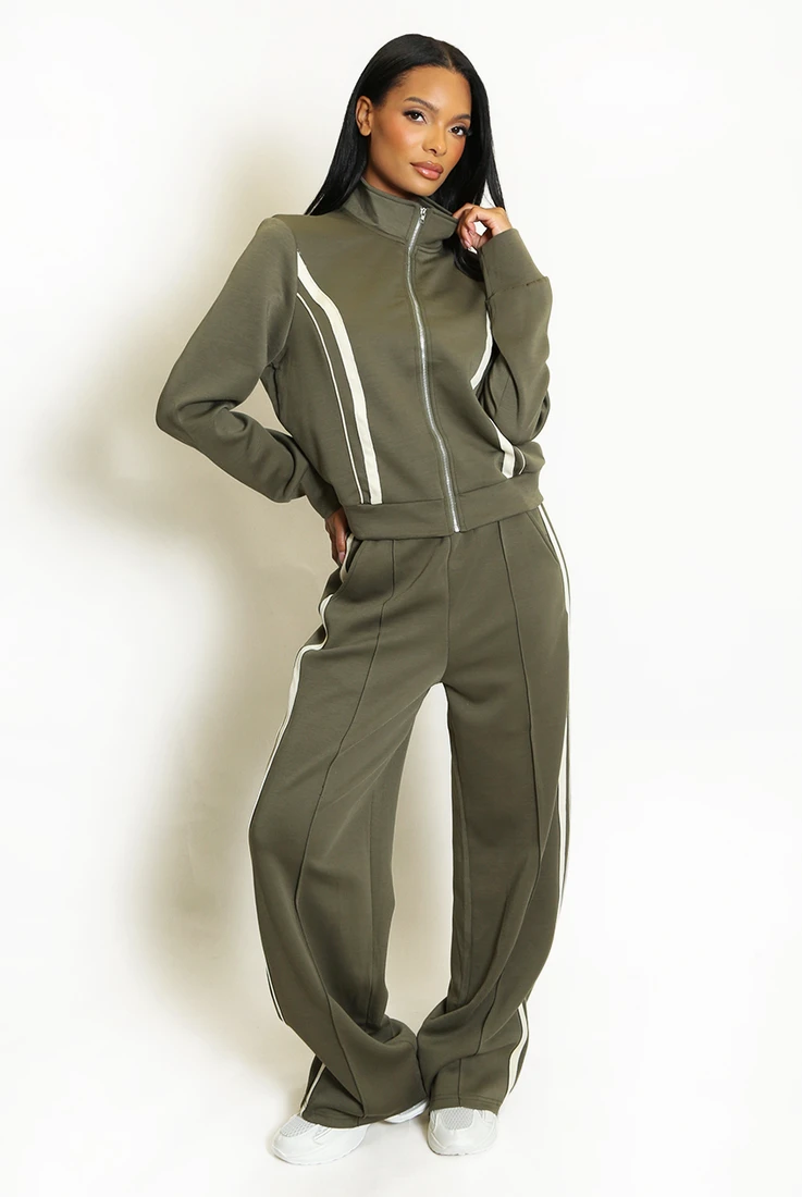 Full Zip Side Panelled Tracksuit 