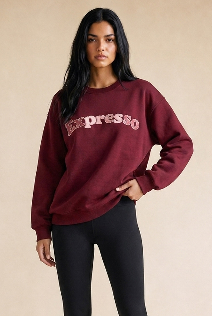 Expresso Embroidered Sweatshirt