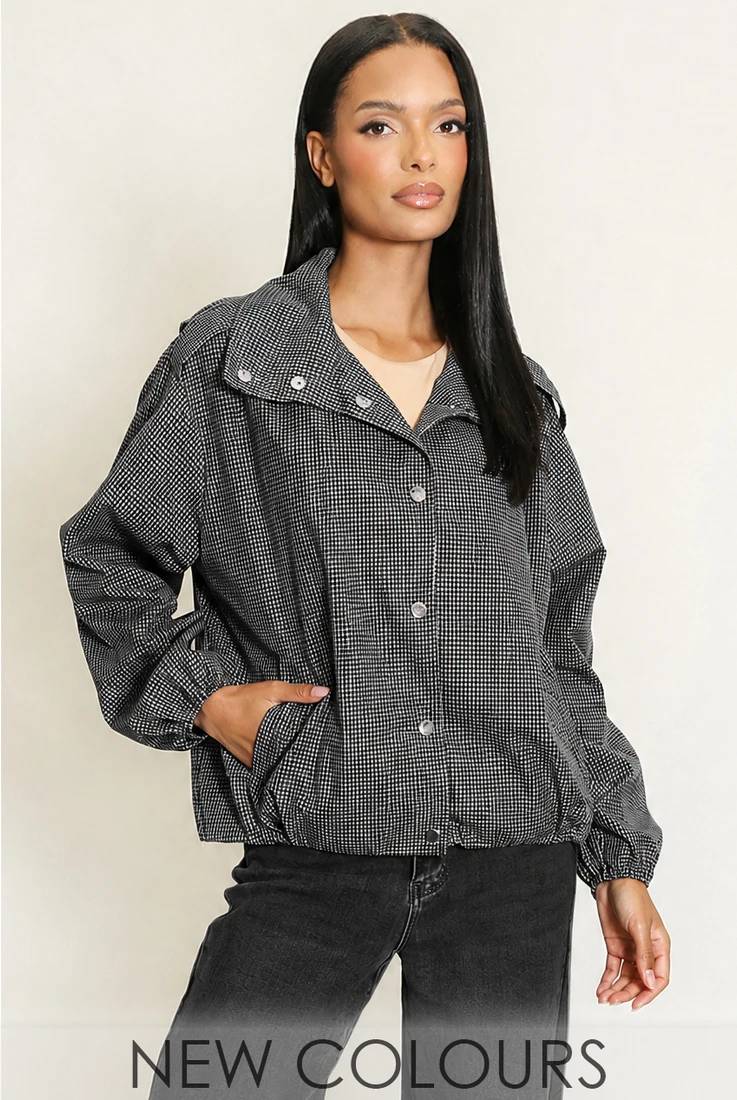 Check Harrington Jacket