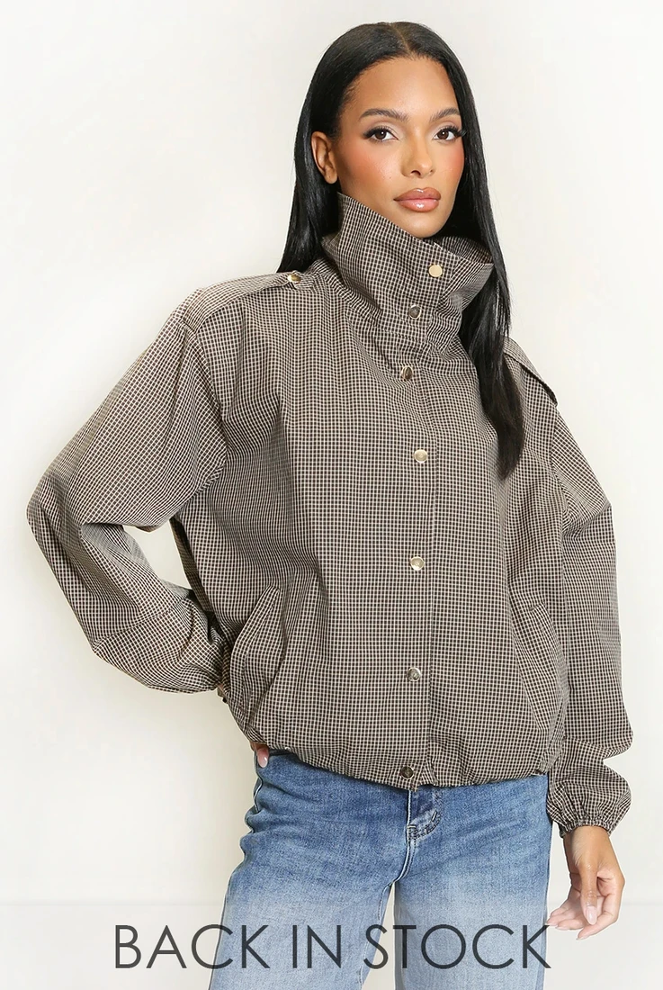 Check Harrington Jacket