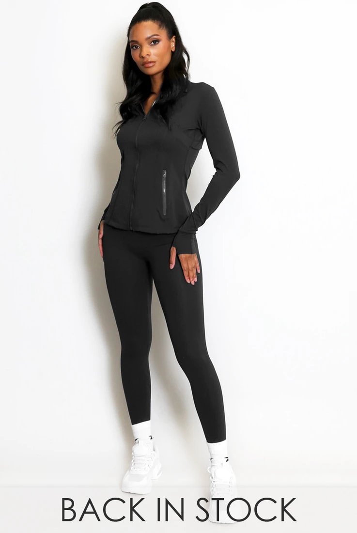 Sculpted Active Jacket And Legging Set