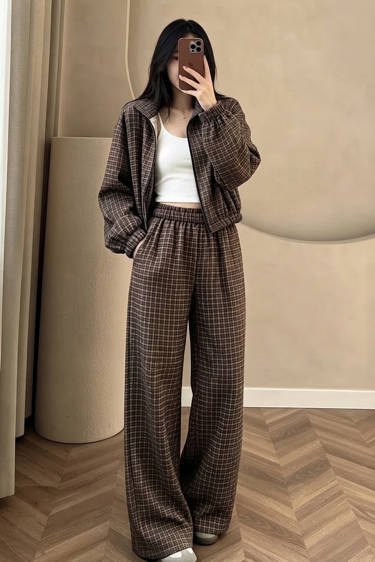 Mayfair Plaid Jacket and Trouser Set