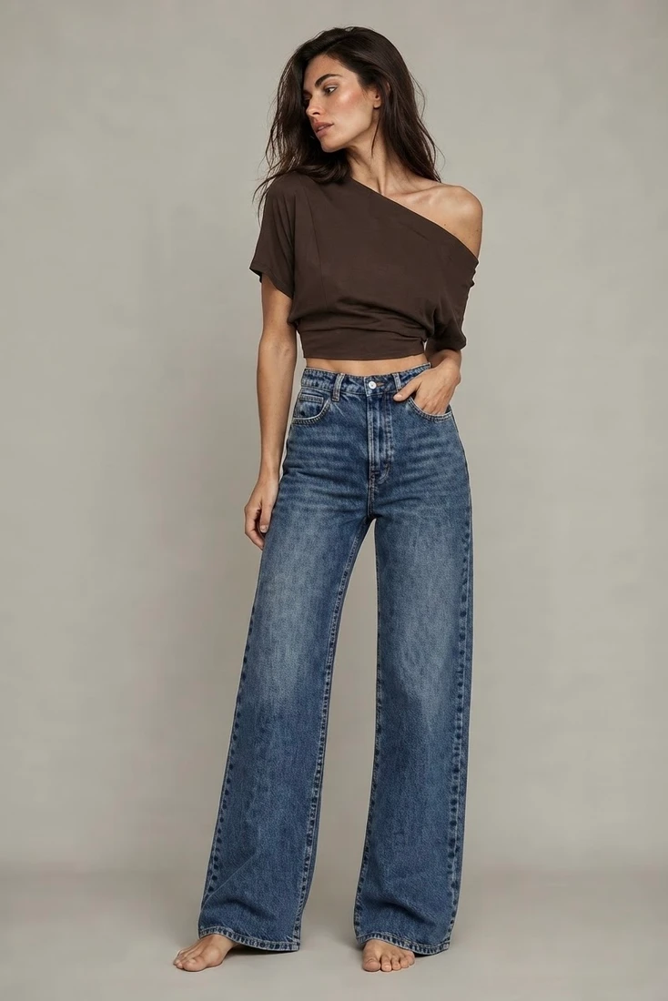 Dad Fit Long Denim Jeans
