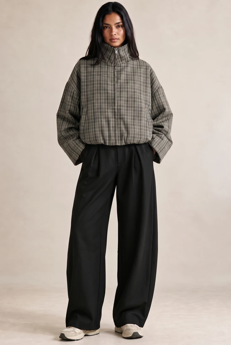 Khaki Check Jacket