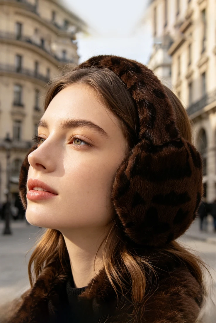 Leopard Print Ear Muffs