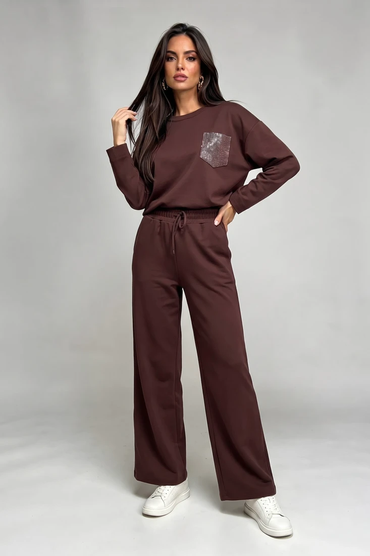 Studded Pocket Detail Loungewear Set
