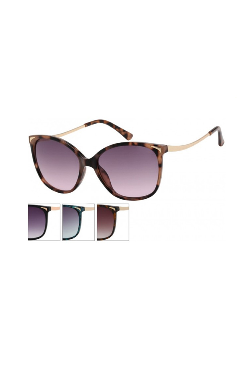 Oversized Sunglasses With Curved Arm